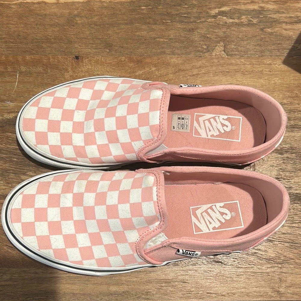 Pink Checkered Vans